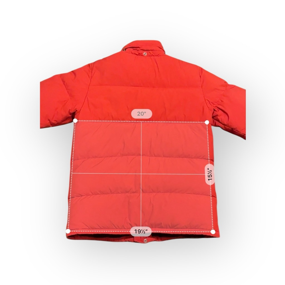 Vtg 90s Polo Ralph Lauren Youth Red Puffer Jacket Down Fill Coat Sz XL (18-20) - Picture 5 of 10